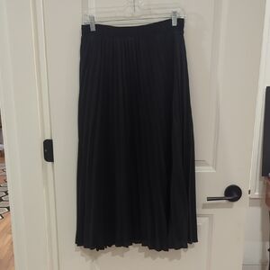 LOFT Black Midi Skirt
